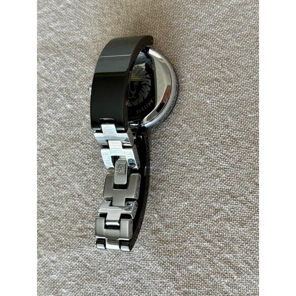 Anne Klein AK/1315 quartz black diamonds women's watch, working - Picture 4 of 6